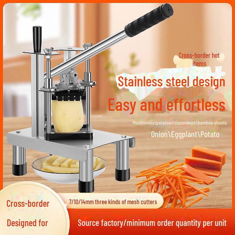 Stainless Steel Fruit & Vegetable Dicer/Cutter - Potato, Radish, Cucumber, Fries Slicer