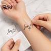 Talos 5 Sheets Lovers Tattoo Stickers, Fun Temporary Face Tattoos, Safe Waterproof Body Art Stickers for Couple Valentine's Day Anniversary