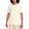 T Shirts Men's Ecru Crew Neck Moderate HJ2337-133
