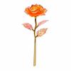 Colorful Gold Foil Rose Flower Handcrafted Artificial Crystal Flower  Party Decoration