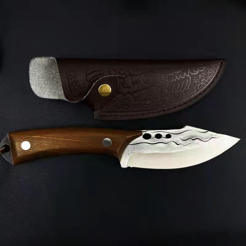 Rybářský nůž z nerezové oceli Kuchyňské nože Nože na maso Nože na kosti Ovoce Zelenina Řezací nástroj s krytem nože