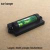 Black Plastic Spirit Level with Hanging Ear Rack and Screw Eyelet