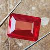 92 Cts Natural CERTIFIED Ruby Emerald Shape Red Rare Loose Gemstone