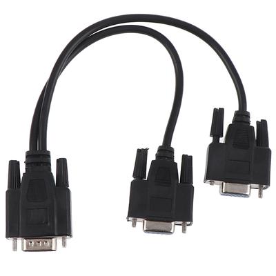 15Pin VGA Stecker auf 2 VGA SVGA Buchse Adapter Splitter Video Monitor Kabel