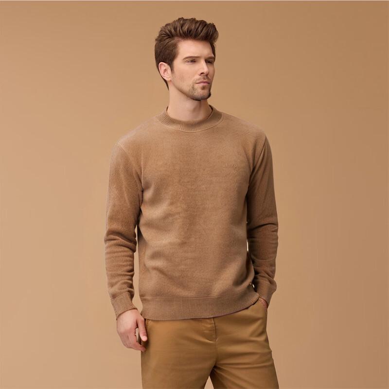 Jeep Men's Embroidered Fleece Pullover Sweater