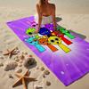 Colorful Sprun-ki Robot Party Beach Towel, Super Soft Microfiber, Gift for Her/Him, Birthday, for Pool, Beach, Travel, Home Decor Fan Gifts
