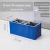 20ft Container Model Pen Holder & Business Card Box with Customizable Patterns/Text - Plastic Ornament