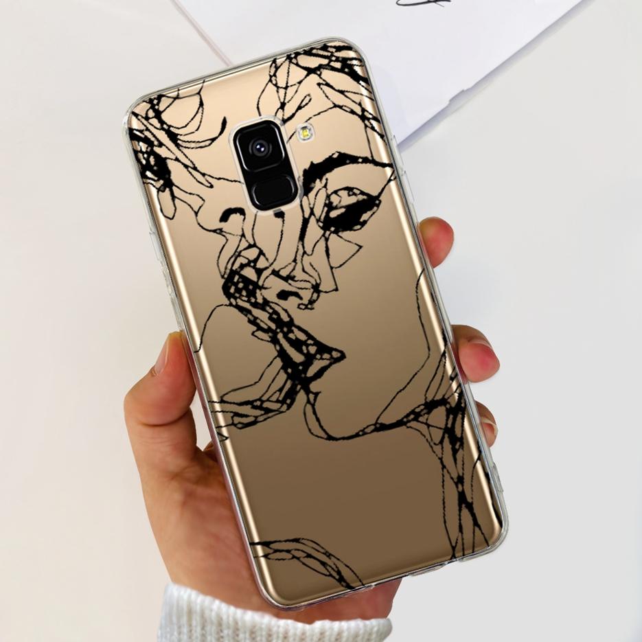 For Samsung Galaxy A8 Plus 2018 Case SM-A730F Luxury Painted Cover Soft Silicone Phone Case For Samsung A8 2018 A530F A8+ Fundas