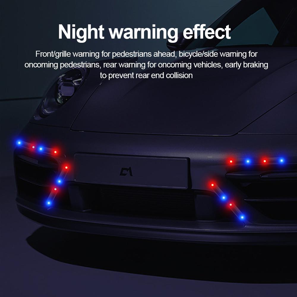 Lumină de Avertizare LED Solară Auto pentru Plimbare Nocturnă pentru Motocicletă Vehicul Electric Bicicletă Lumină Spate Anti-spate Lumină de Avertizare Stroboscopică unelte