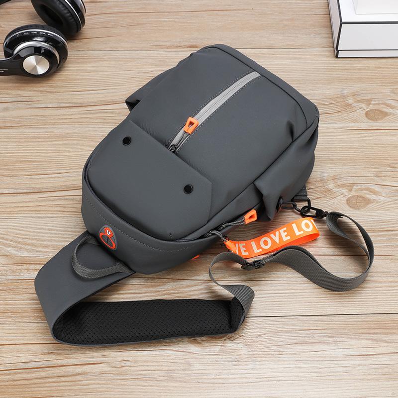 Men's Chest Bag Crossbody Bag New Large Capacity Casual Shoulder Backpack Fashionable Multi Functional Trendy Sports Chest