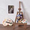 Mini Dollhouse Painting Easel and Palette Ornament - DIY Decorative Scene Accessories