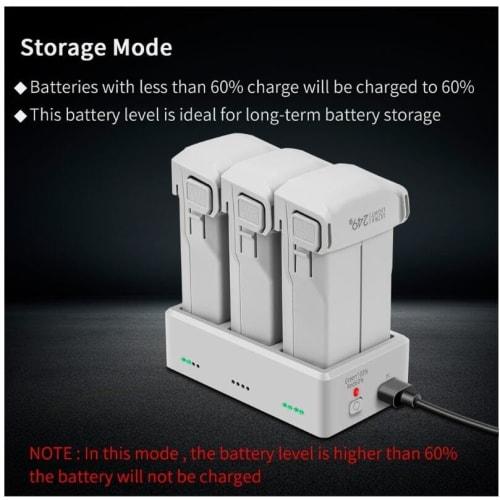 Portable PD Fast Charging Compatible 3-Port Battery Charger for DJI Mini 4 Pro/Mini 3 Pro/Mini 3 Drones, Intelligent Flight Battery Charger