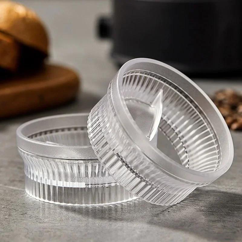 2/3/4/6 Cup Moka Pot Tamper Rotating Powder Dosing Ring Round Coffee Anti-Flying Powder Distributor Leveler Coffee Accessories