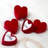 Vetrina per Gioielli in Velluto Lussuosa Scatola per Gioielli Scatola per Confezionamento Orecchini Per Matrimonio Anniversario