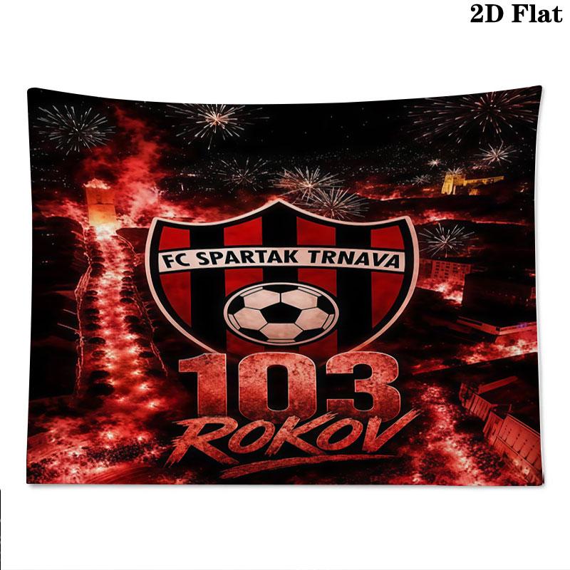 FC Spartak Trnava Wall Tapestry Aesthetic Wall Hanging Printed Fabric Blanket Decorative Tapestries for Bedroom Living Room Home Decor