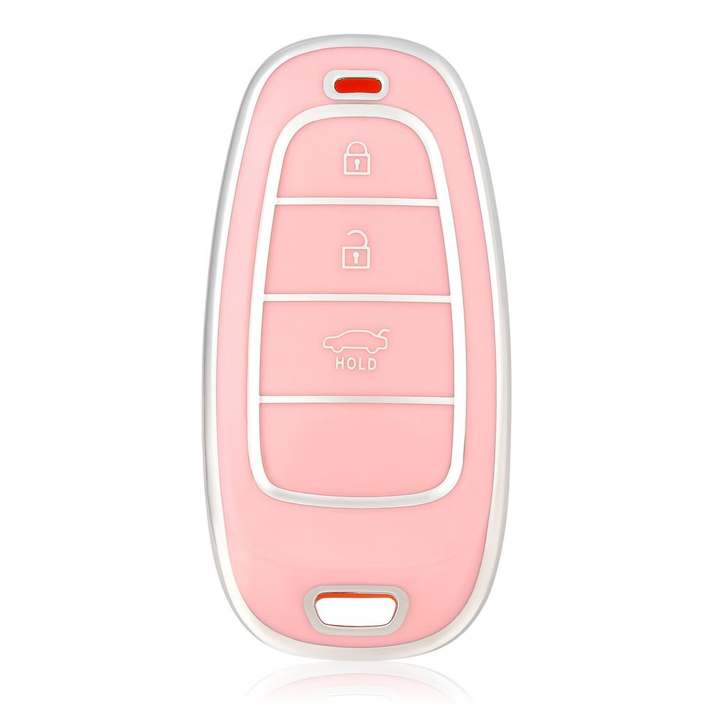 3 Buttons Fob Cover For Hyundai Santa Fe Tucson NEXO NX4 Atos Prime Solaris Car Remote Key Case Cover Auto Accessories