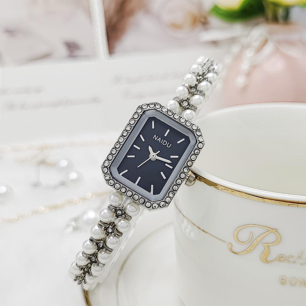 Bracelet Jewelry Watch Women's Niche Trend French Imitation White Pearl Ladies
