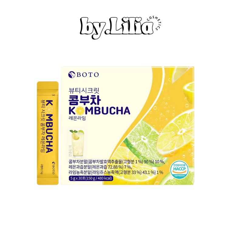 BOTO - Beauty Secret Kombucha Zitrone Limette 30 Sticks