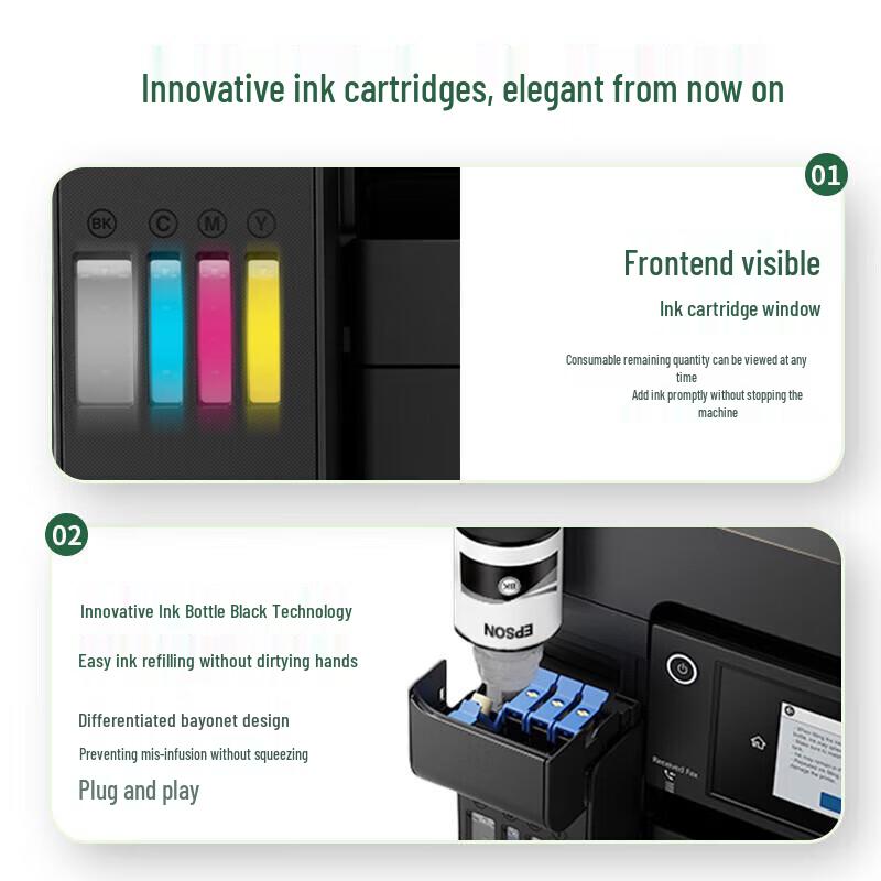 Epson EcoTank & Cartridge Inkjet Multifunction Printers CN plug (adapter included)