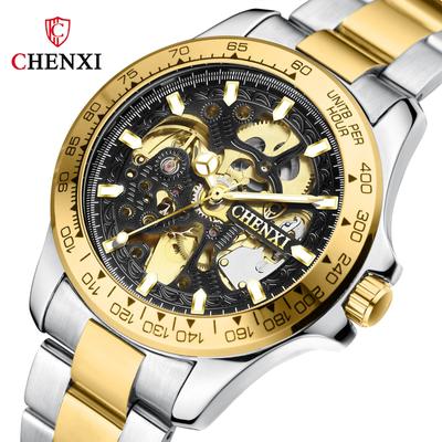 Neu TOP Marke Luxus herren Uhr Mit Box Hohl Automatische Mode herren Mechanische Uhren