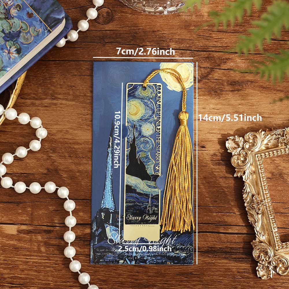 1 marcapáginas de metal con forma de flor hueca literaria, exquisita pintura en forma de girasol, iris y rosa, regalos para amantes de los libros, escritores y lectores