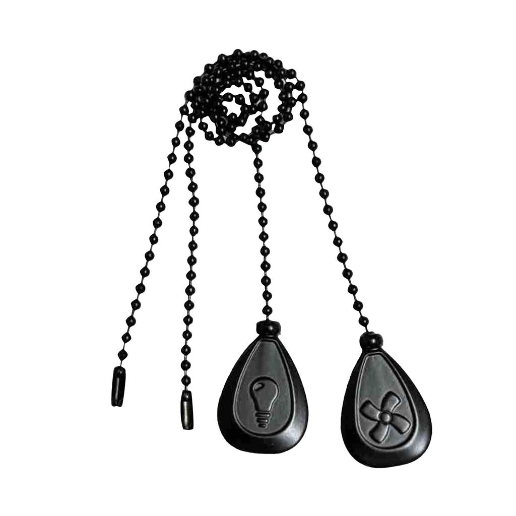 Bronzed Ceiling Fan Pull Chain Extension Classic Drop Shaped Pendant Pull Chains For Ceiling Fans And Lights, Decorative Fan Pulls Extenders