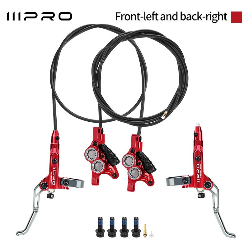 IIIPRO C5X4 Ultralight 4 Piston Bicycle Hydraulic Brake 850/1550mm MTB Brake Cooling Oil Pressure AM DH Road Bike Disc Brake