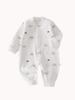 A-Class Pure Cotton Baby Romper: Soft Snap-Button One-Piece Suit with Belly Protection for Spring and Autumn.