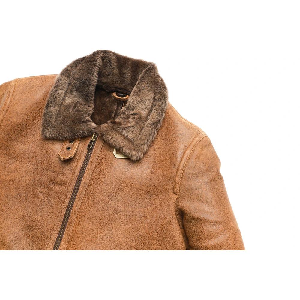 Chinese Size Super Quality Shearling Coat Men Soft Warm 100% Natural Fur Coat Winter Male Leather Clothing