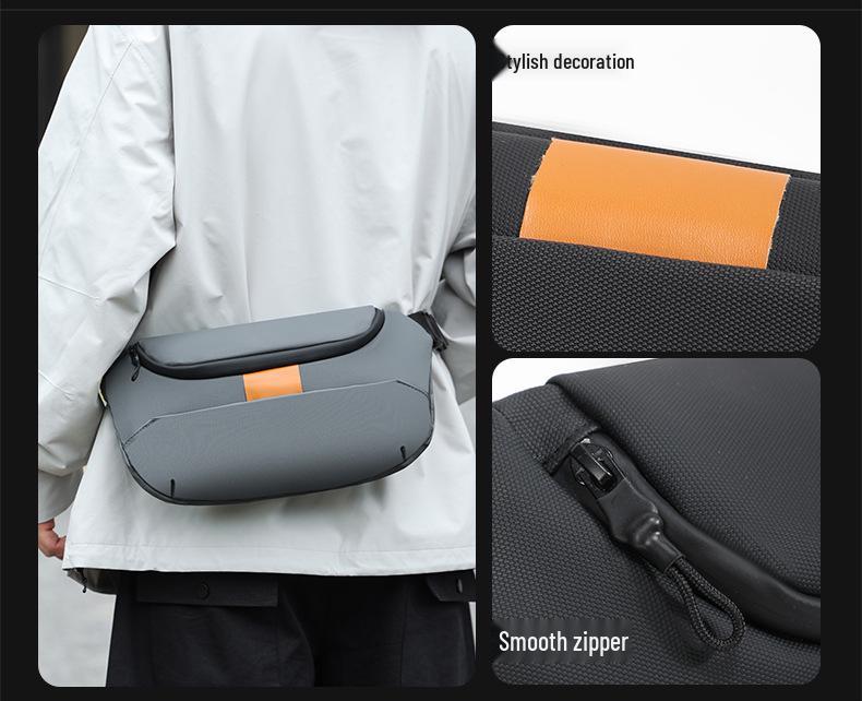 Trendy Men's Minimalist Crossbody Backpack: Lightweight, Stylish, and Functional for Outdoor Use