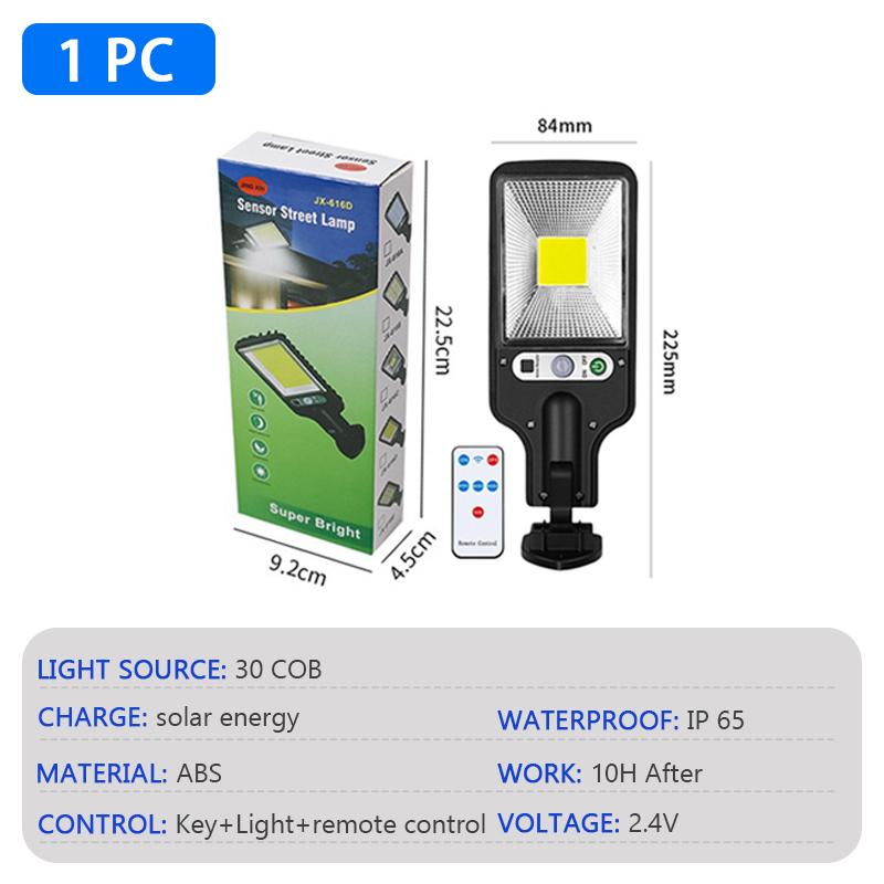 

Уличный светодиодный уличный светильник на солнечных батареях с датчиком движения IP65, водонепроницаемый светильник для сада, гаража, двора, улицы, украшения, настенный светильник COB