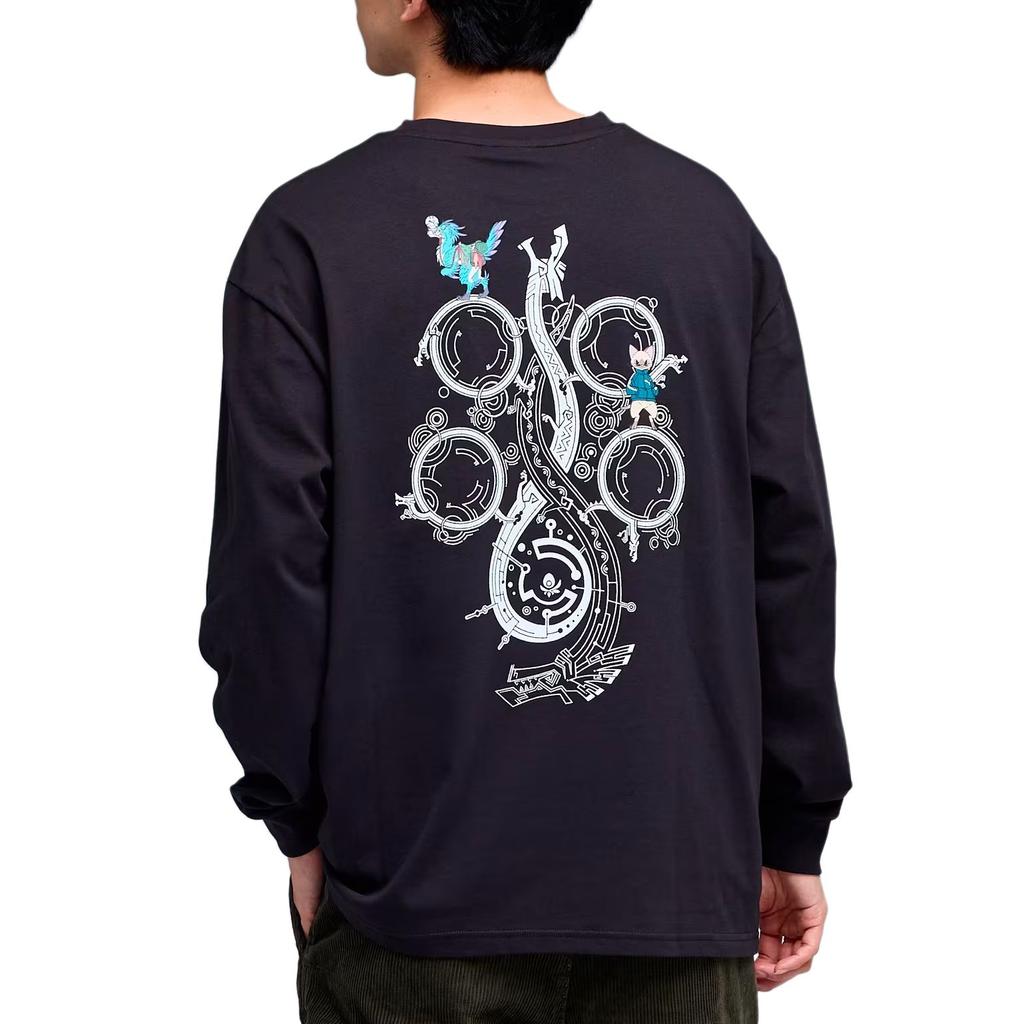 Puma X Monster Hunter Wilds Collaboration Drycell Loose Fit Sports Crew Neck Quick Dry Long Sleeve T-Shirt Unisex Tops 636485-01