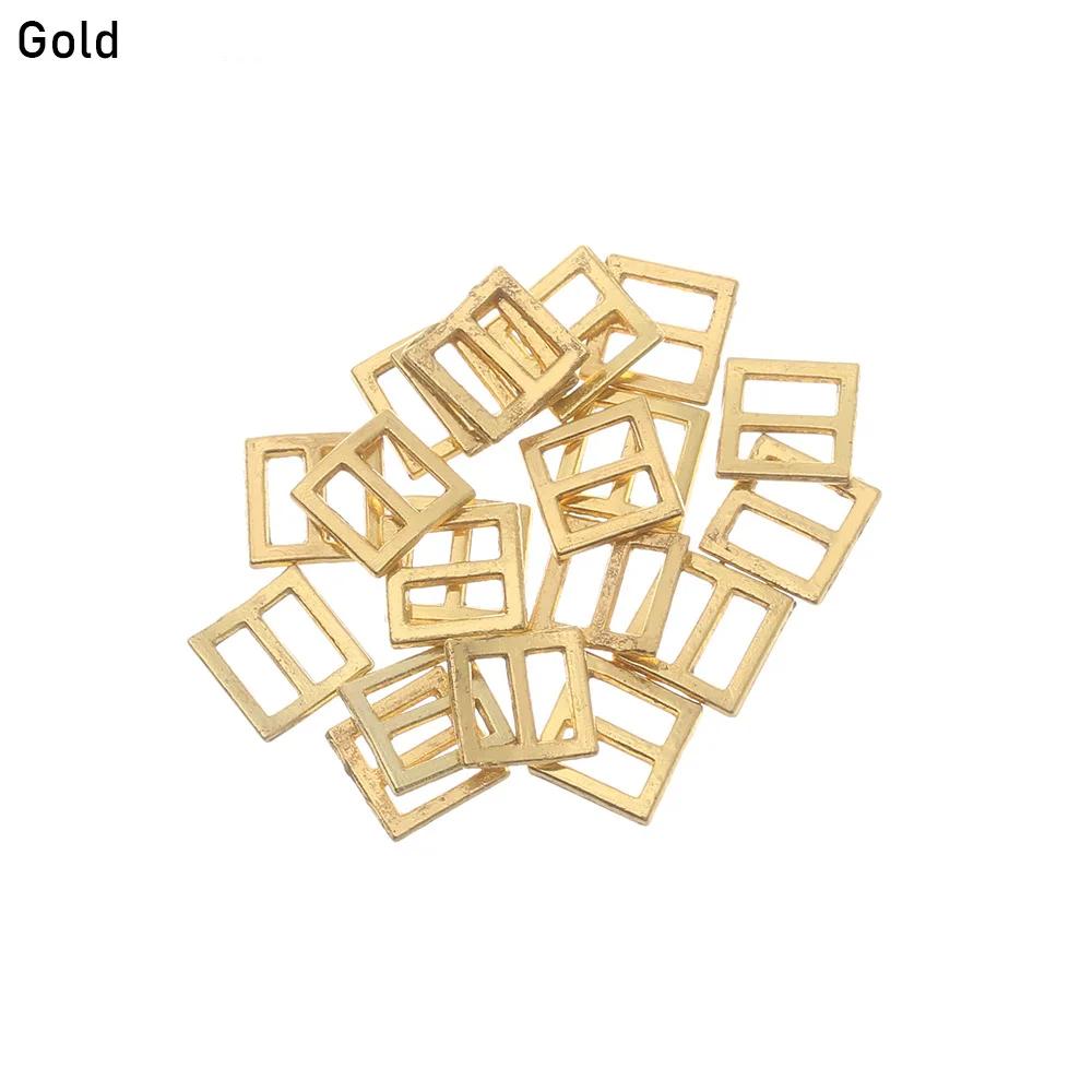 20Pcs Mini Buckle Button Tiny Tri-glide Belt Buckles for DIY Doll Clothes Bags Handmade Doll Shoes Clothing Sewing Accessories