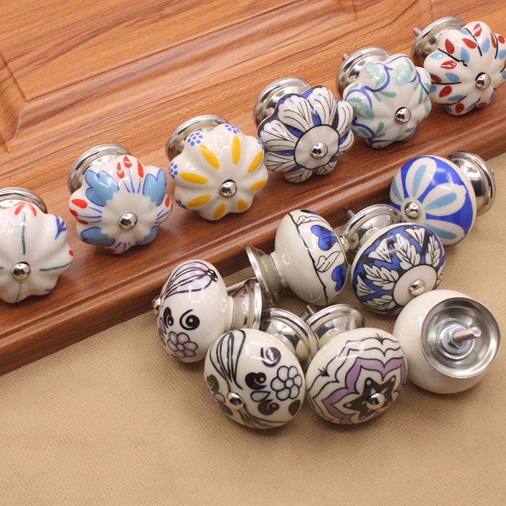 Cabinet Pumpkin Shape Cupboard Dresser Wardrobe Door Knobs Pull handles Cabinet Knob Drawer Handles