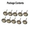 Wheel Brushes Polish Set # Tools 10pcs Wire Rotary Accessories For  22mm 10x