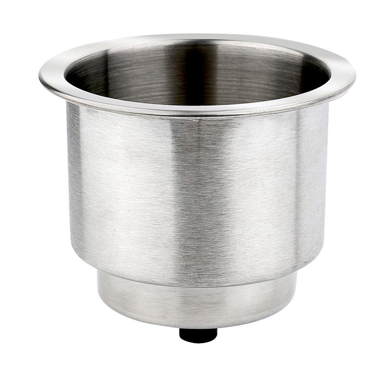 Stainless Steel Cup Holder Marine Boat RV Water Drink Bottle Rustproof Polished All Over Top Polished for Yacht Boat Cup Hold