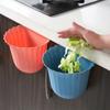 Anti-fall Kitchen Hanging Trash Can Plastic Clutter Storage Bucket Rubbish Container  Bathroom