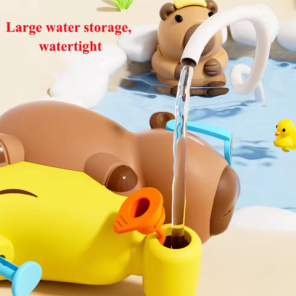 Cute Capybara Water Gun Prank Water Blaster Toy Stress Relief Small Pistol Kids Water Fights Games Summer Beach Outdoor Toy