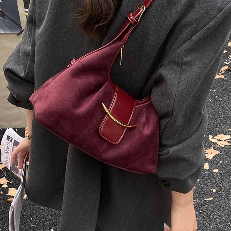 Fashion Underarm Bag Women's 2025 New Korean Version Niche Design Shoulder Bag Retro Work Commuter Bag Tide