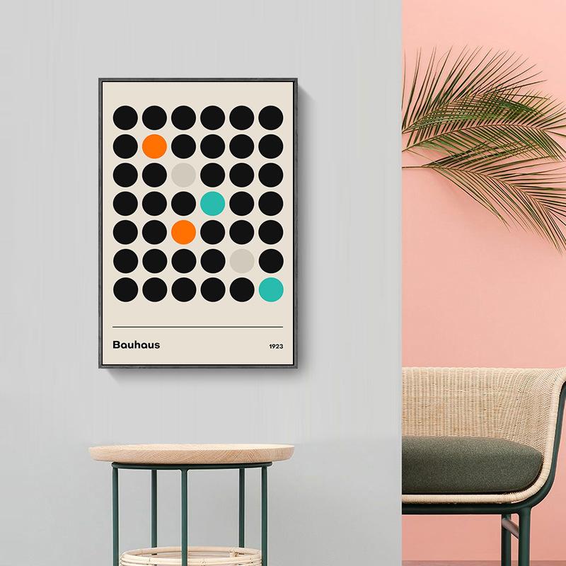 Modern Living Room Decoration Painting Abstract Geometric Dots Art Simple Canvas Painting Nightmare Before Christmas Kitchen