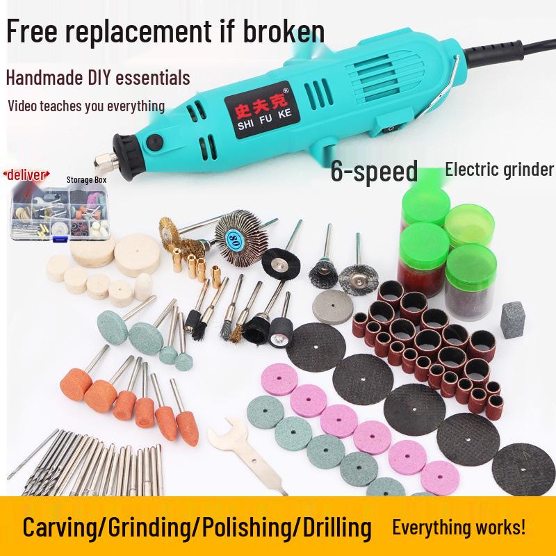 Copper Electric Grinder Pen for Wood, Jade, and Root Carving – Miniature Electric Drill and Grinding Tool