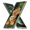 Funny And Cute Bear Capa Phone Case For Samsung S26 Ultra S25 Edge Galaxy S23 S21 S20 S24 FE S22 S10 Plus Cover Clear TPU Shell