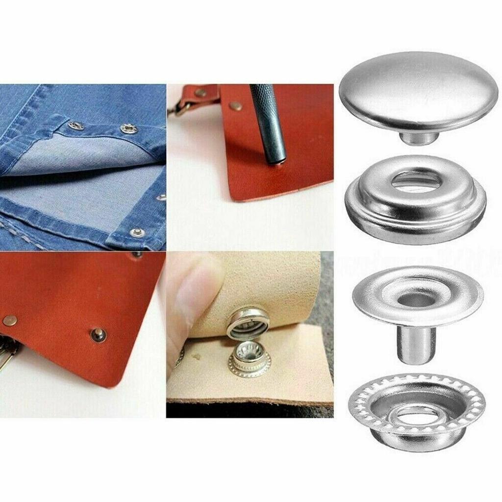 15mm Fastener Snap Boat Button Canvas Craft Leather