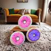 Factory  Luxury Cartoon Cute Donut-Shaped Pet Squeaker Chew Toy Velvet Material for Dogs Playing