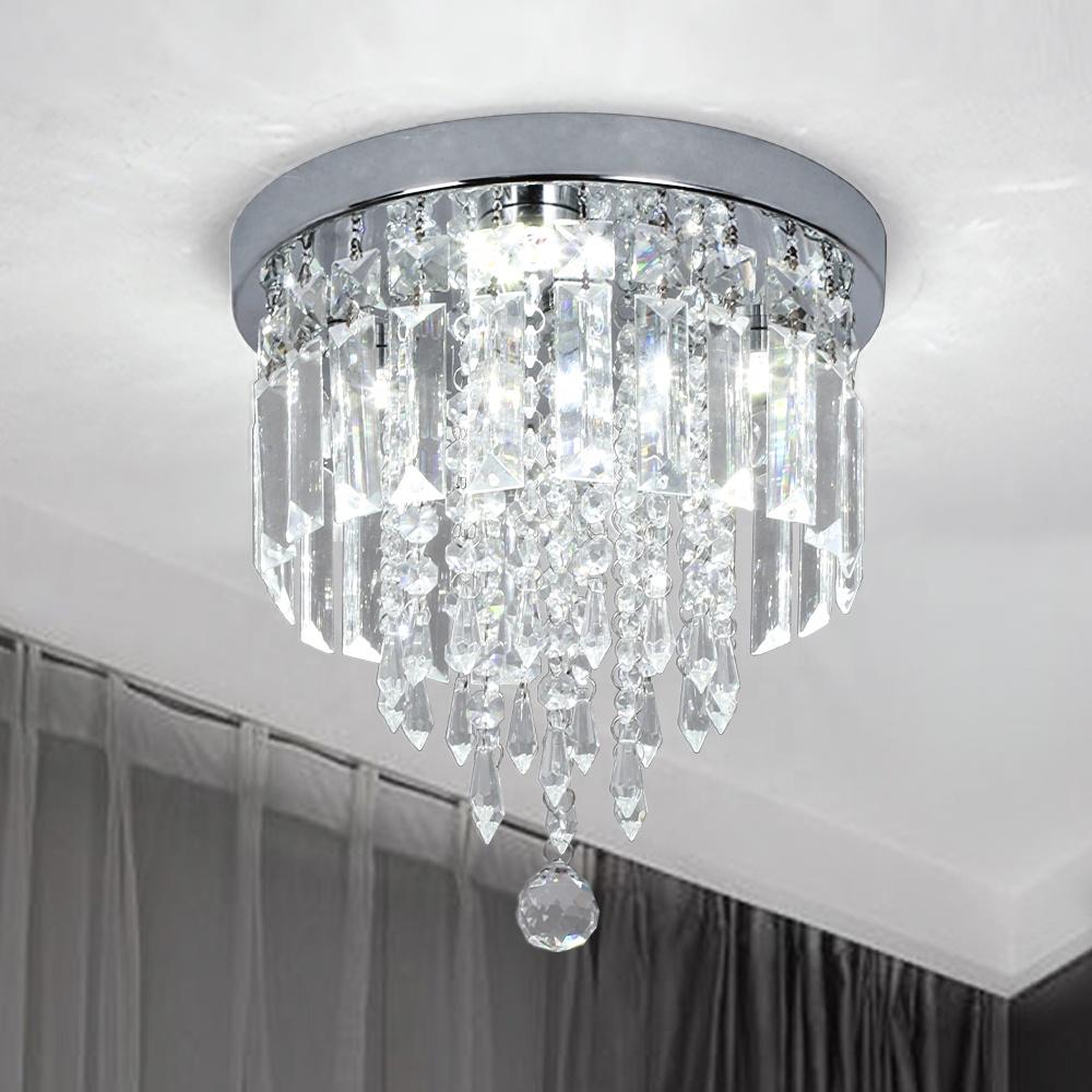 German Warehouse Contemporary LED Ceiling Lamp with Crystal Simple Indoor Illumination