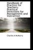 Bok Handbook of Practice for Teachers : Practical Directions for Management and Instruction