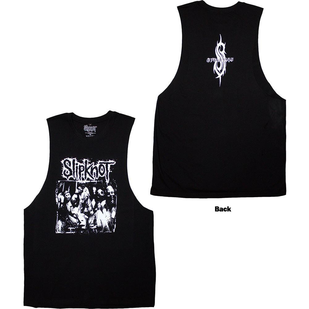 Slipknot - Album Splatter -  Black Sleeveless Tank t-shirt Unisex T-Shirt L