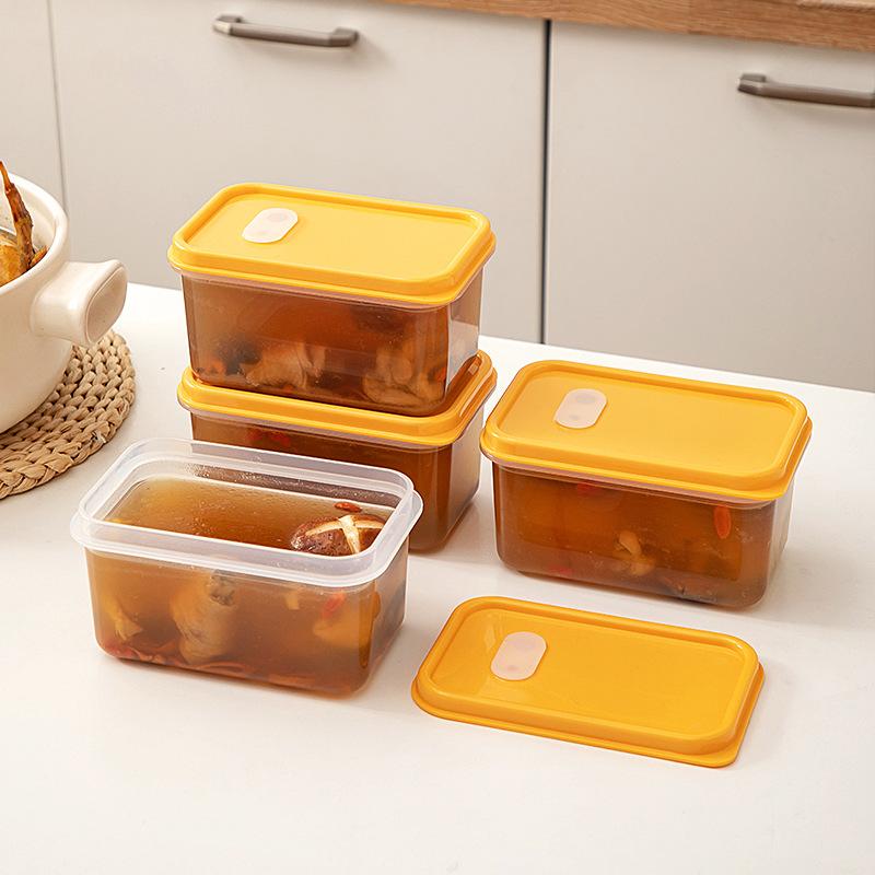 Freezer Tray With Lid - Durable Kitchen Storage For Soup, Broth & Sauces Stackable Food Prep Storage Container Kitchen Jar