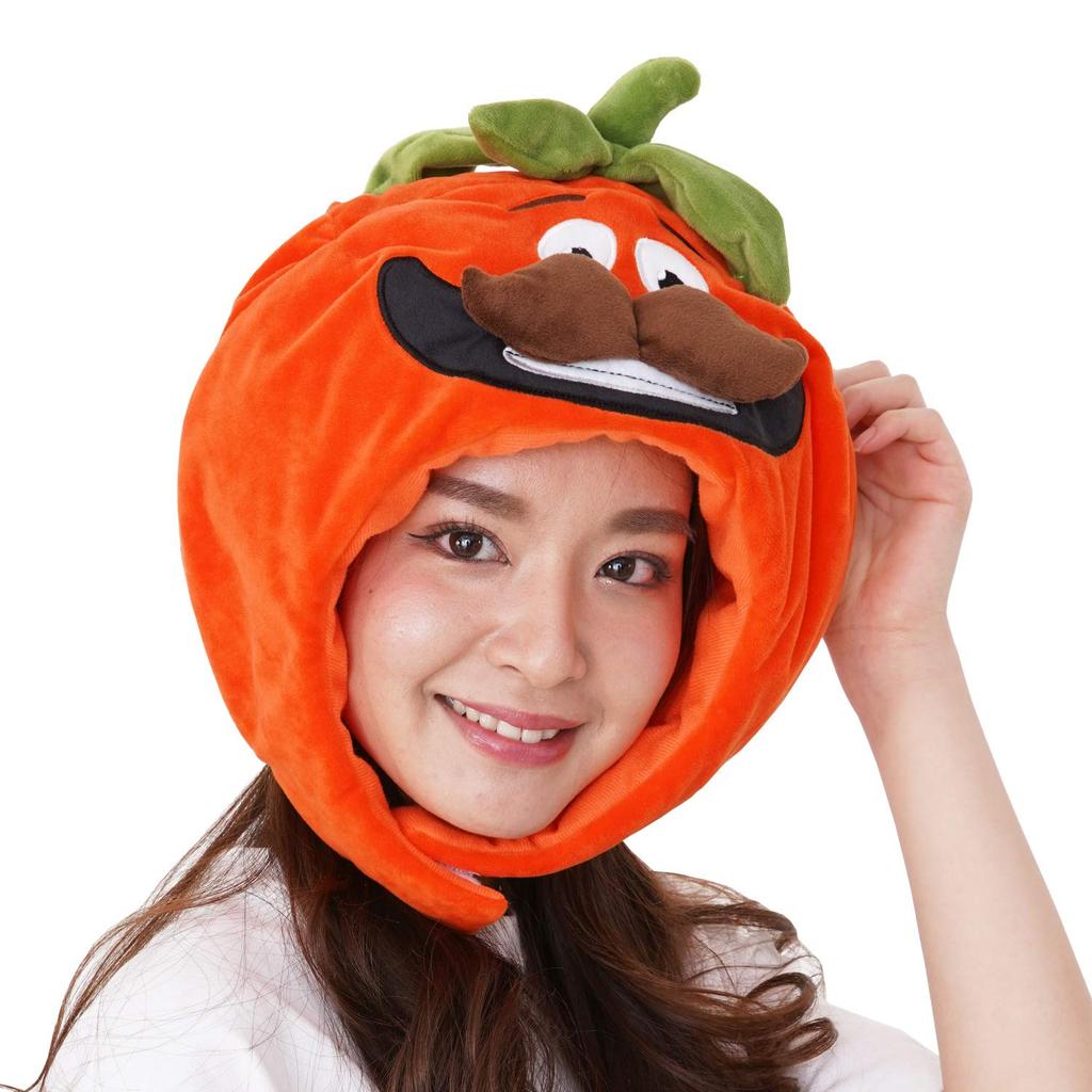 SAZAC FORTNITE Tomato Head Kigurumi Cap, Orange