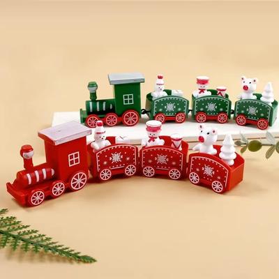 Christmas Plastic Train Decorations Mini Snowman Gingerbread Decorations for Trains Christmas Trains Christmas Decorations Gifts